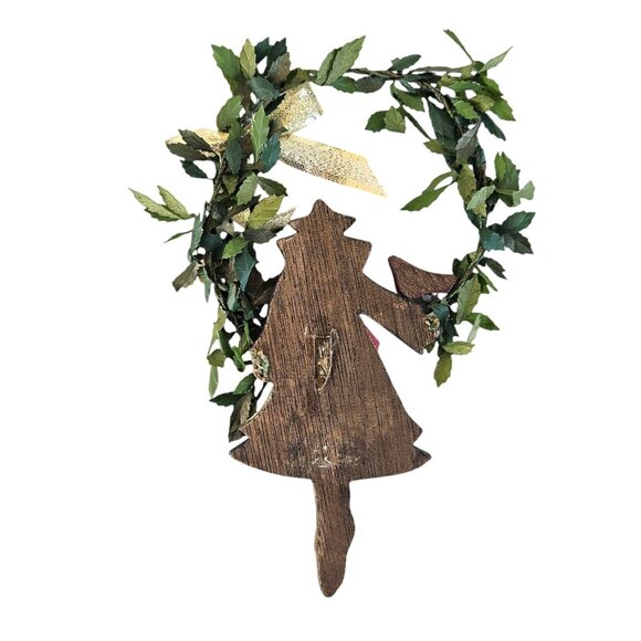 Vintage Hankie Instant Christmas Collection Wood Ornament Decor Bundle - Picture 9 of 15